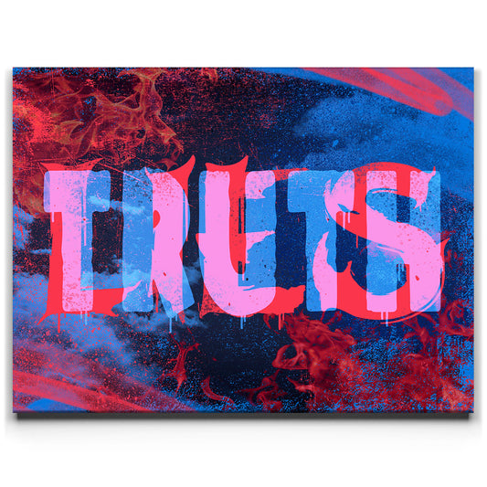 Truth & Lies - Anaglyphic Posters, Prints, & Visual Artwork TheGoatWallArt LANDSCAPE 24x18 0.75" STANDARD