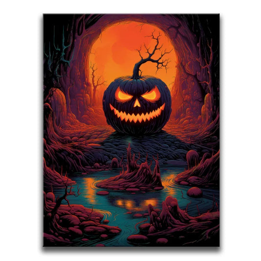 Twilight Pumpkin Posters, Prints, & Visual Artwork TheGoatWallArt PORTRAIT 18x24 0.75" STANDARD