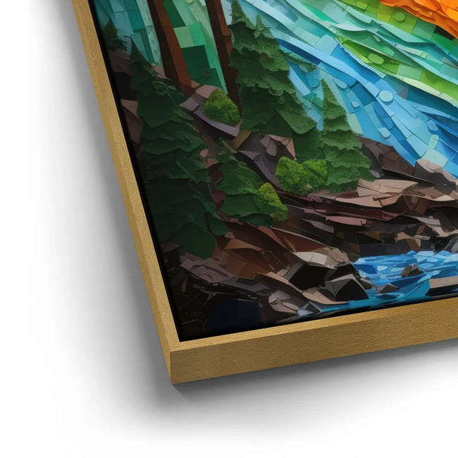 Featured image 12 for Vernall Falls, Yosemite - Paper Design Style