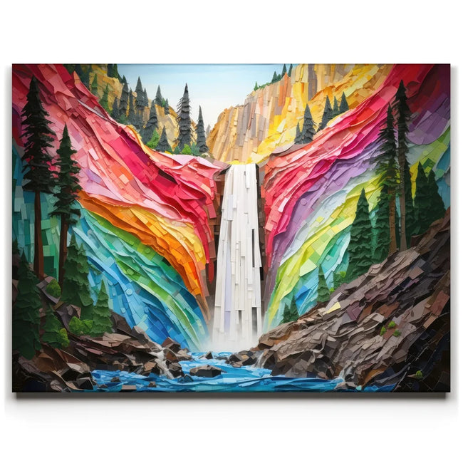 Featured image 1 for Vernall Falls, Yosemite - Paper Design Style
