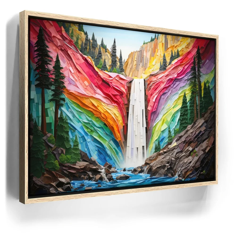 Featured image 9 for Vernall Falls, Yosemite - Paper Design Style