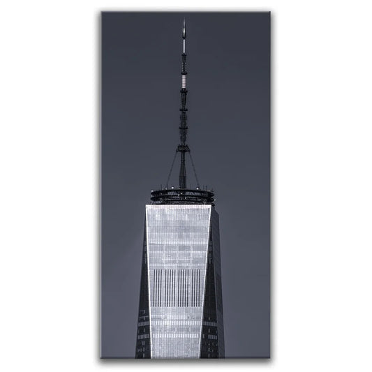 Vertical Close Up View Of 1 World Trade Center Posters, Prints, & Visual Artwork TheGoatWallArt PORTRAIT - TALL 15x30 0.75" STANDARD