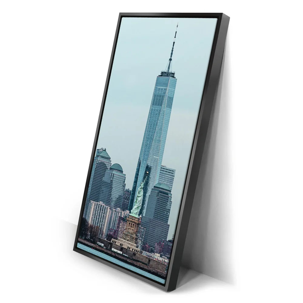Featured image 2 for Vertical View Of 1 World Trade Center And Statue Of Liberty