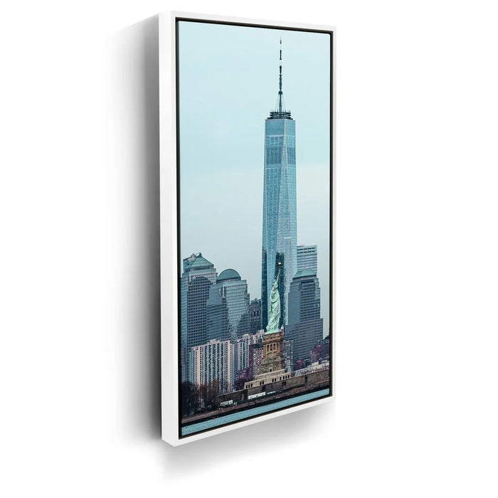 Featured image 6 for Vertical View Of 1 World Trade Center And Statue Of Liberty