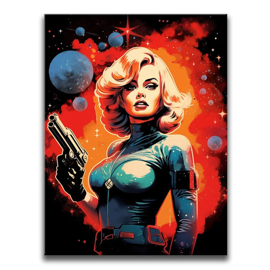 Vintage Space Posters, Prints, & Visual Artwork TheGoatWallArt PORTRAIT 18x24 0.75" STANDARD