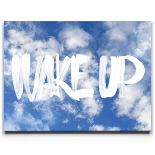 Wake Up - Clouds Posters, Prints, & Visual Artwork TheGoatWallArt LANDSCAPE 24x18 0.75" STANDARD