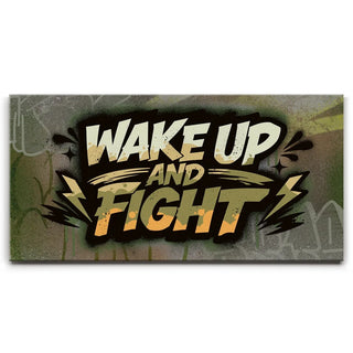 Wake Up And Fight, Camo - Graffiti