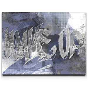 Wake Up Brick Wall - Calligraphy