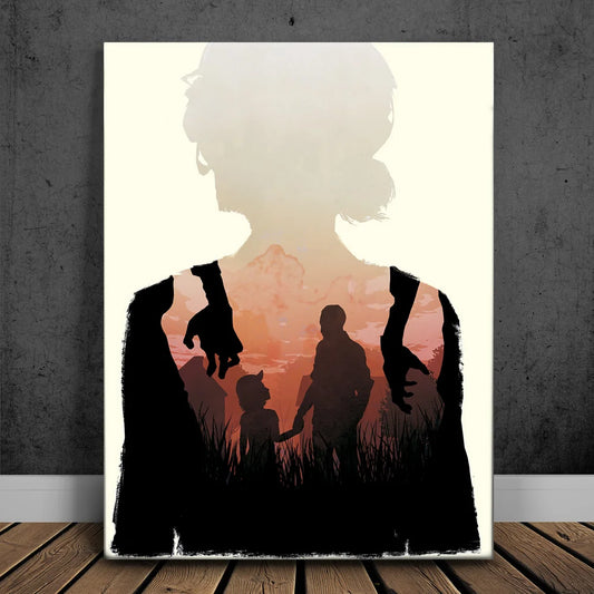 Walking Dead Canvas Set Posters, Prints, & Visual Artwork TheGoatWallArt PORTRAIT 18x24 0.75" STANDARD