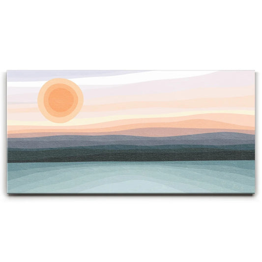 Wanderer's Awakening - Boho Posters, Prints, & Visual Artwork TheGoatWallArt LANDSCAPE - WIDE 30x15 0.75" STANDARD