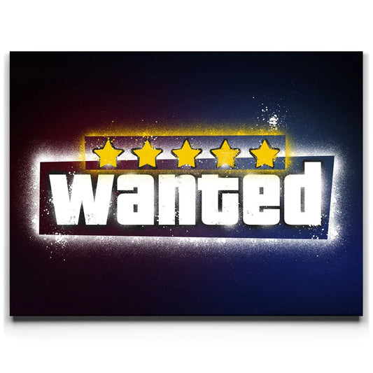 Wanted - Stencil Graffiti Posters, Prints, & Visual Artwork TheGoatWallArt LANDSCAPE 24x18 0.75" STANDARD