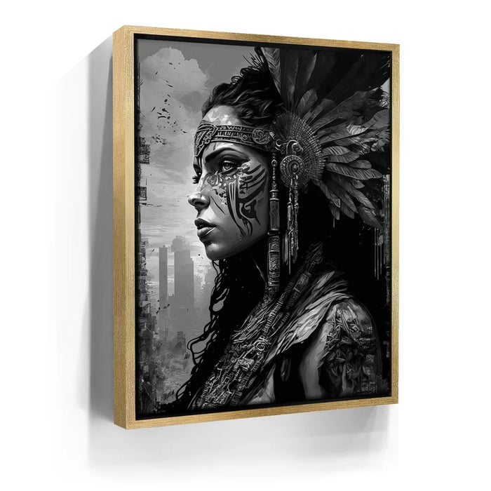 Featured image 7 for Warrior Pocahontas - Black and White