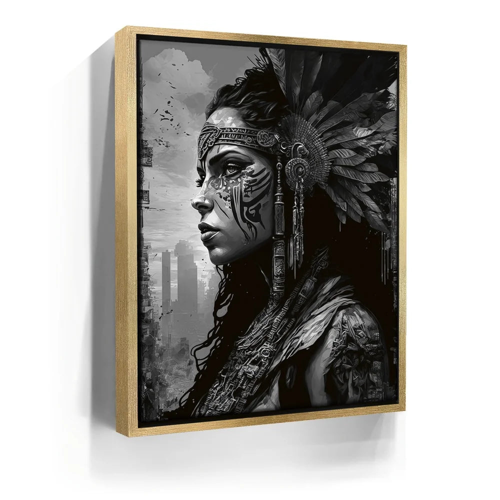 Featured image 7 for Warrior Pocahontas - Black and White