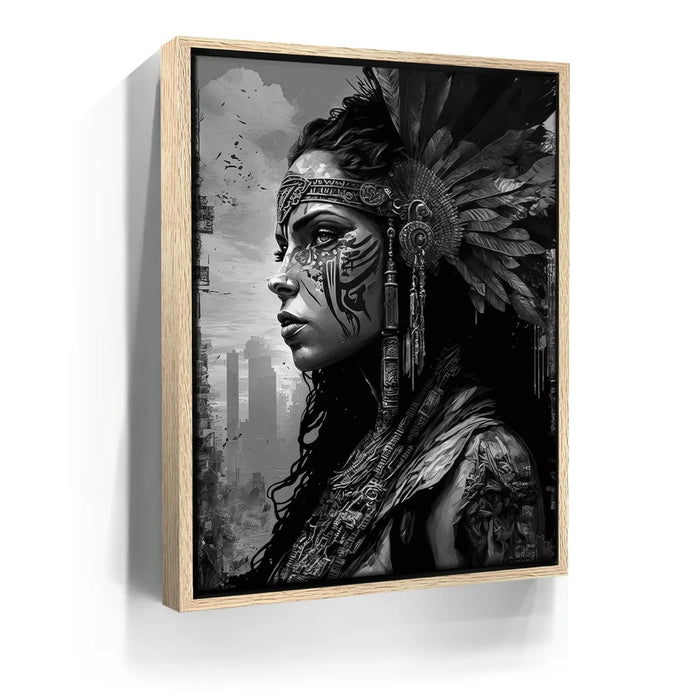 Featured image 9 for Warrior Pocahontas - Black and White