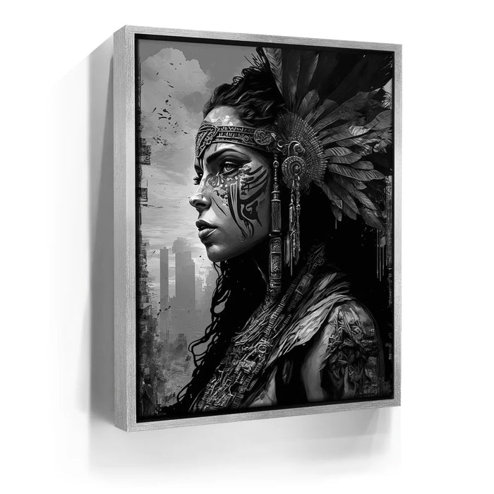 Featured image 8 for Warrior Pocahontas - Black and White