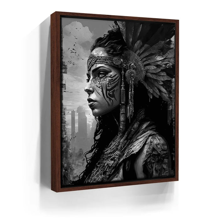 Featured image 10 for Warrior Pocahontas - Black and White
