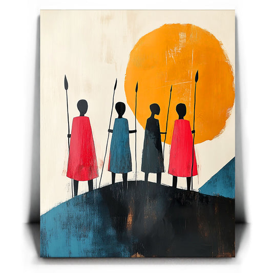 Warriors of the Sun Path Posters, Prints, & Visual Artwork TheGoatWallArt PORTRAIT 18x24 0.75" STANDARD