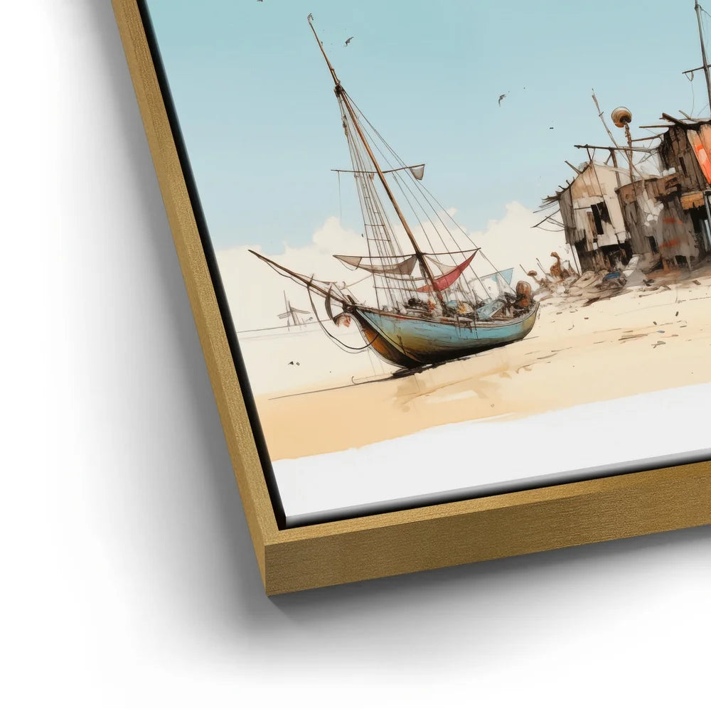 Featured image 12 for Wasteland Harbor - Watercolor