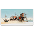 Featured image 1 for Wasteland Harbor - Watercolor