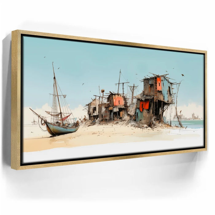 Featured image 7 for Wasteland Harbor - Watercolor