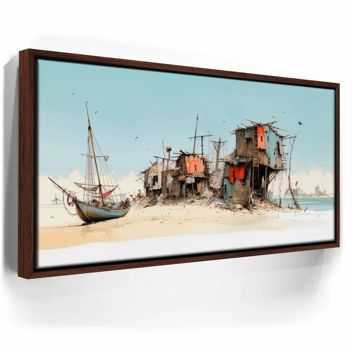 Featured image 10 for Wasteland Harbor - Watercolor