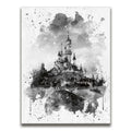 Featured image 1 for Watercolor Sleeping Beauty Castle - B & W