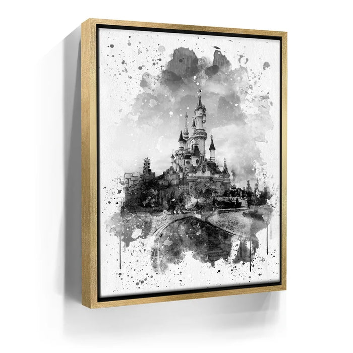 Featured image 7 for Watercolor Sleeping Beauty Castle - B & W