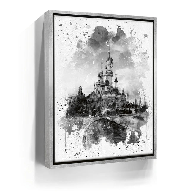 Featured image 8 for Watercolor Sleeping Beauty Castle - B & W