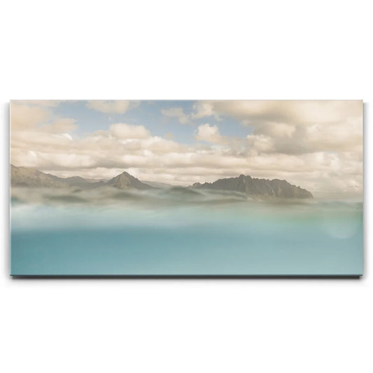 When The Mountains Meet The Ocean - Oahu, Hawaii Posters, Prints, & Visual Artwork TheGoatWallArt LANDSCAPE - WIDE 30x15 0.75" STANDARD