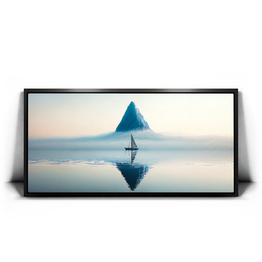 Whispers Of The Arctic Posters, Prints, & Visual Artwork TheGoatWallArt LANDSCAPE - WIDE 30x15 1.70" BLACK FRAME