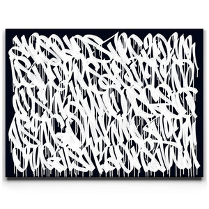 White Drip - Calligraphy