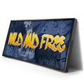 Thumbnail image 2 for Wild and Free - Blue - Graffiti