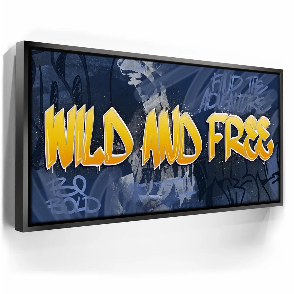 Featured image 5 for Wild and Free - Blue - Graffiti