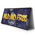 Thumbnail image 2 for Wild and Free - Purple - Graffiti