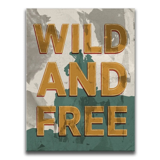 Wild and Free I - Sketch Posters, Prints, & Visual Artwork TheGoatWallArt PORTRAIT 18x24 0.75" STANDARD