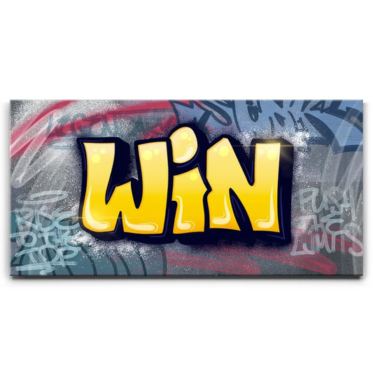 Win - Graffiti Posters, Prints, & Visual Artwork TheGoatWallArt LANDSCAPE - WIDE 30x15 0.75" STANDARD