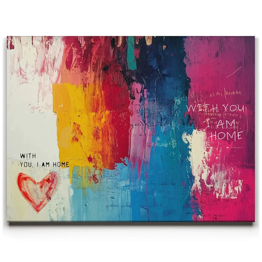 With You I Am Home Posters, Prints, & Visual Artwork TheGoatWallArt LANDSCAPE 24x18 0.75" STANDARD