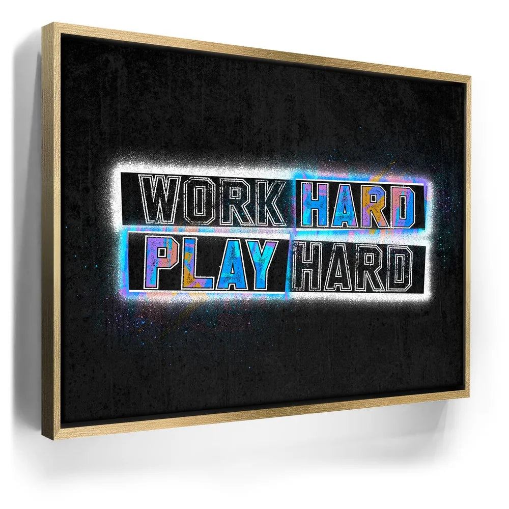 Featured image 7 for Work Hard Play Hard - Stencil