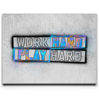 Work Hard Play Hard - Stencil II