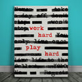 Featured image 1 for Work Hard Play Hard - Typed