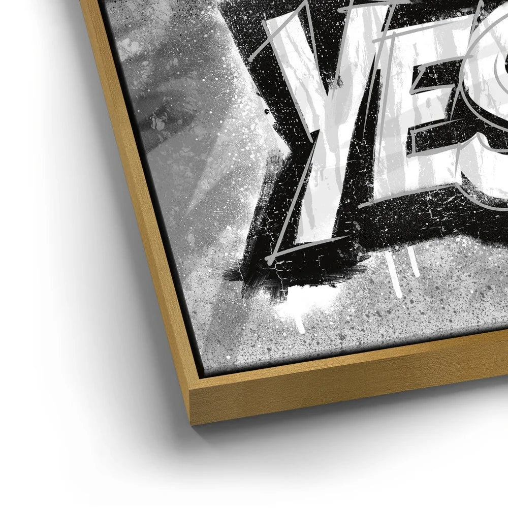 Featured image 12 for Yes You Can, B&W - Graffiti