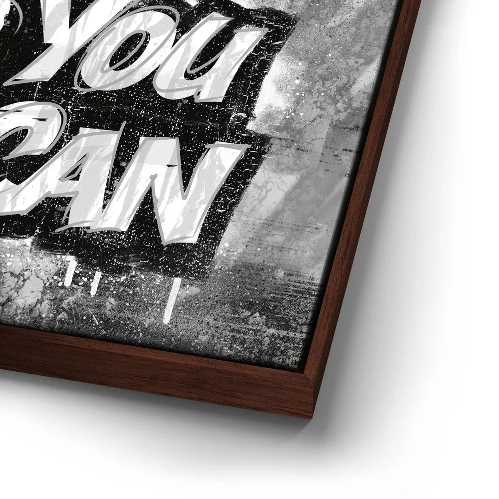 Featured image 14 for Yes You Can, B&W - Graffiti