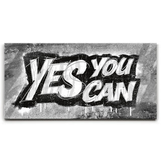 Yes You Can, B&W - Graffiti