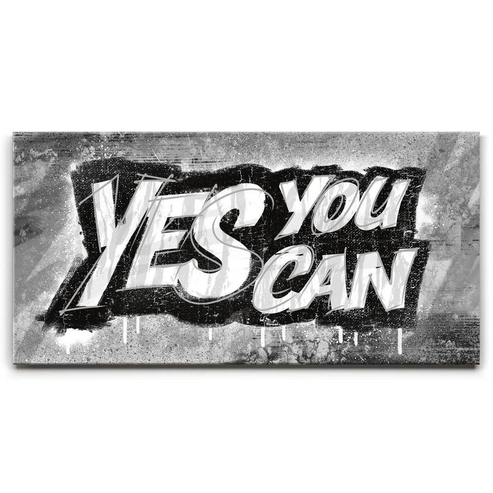 Featured image 1 for Yes You Can, B&W - Graffiti