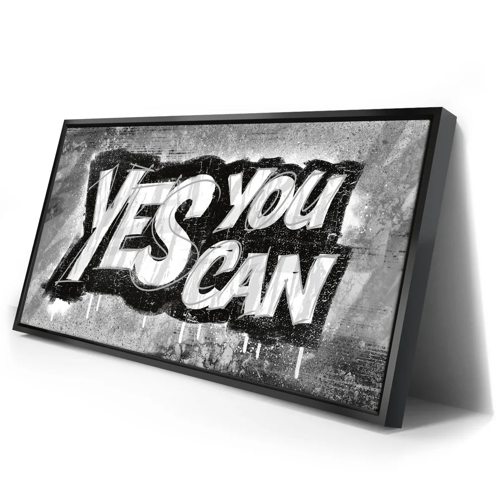Featured image 2 for Yes You Can, B&W - Graffiti