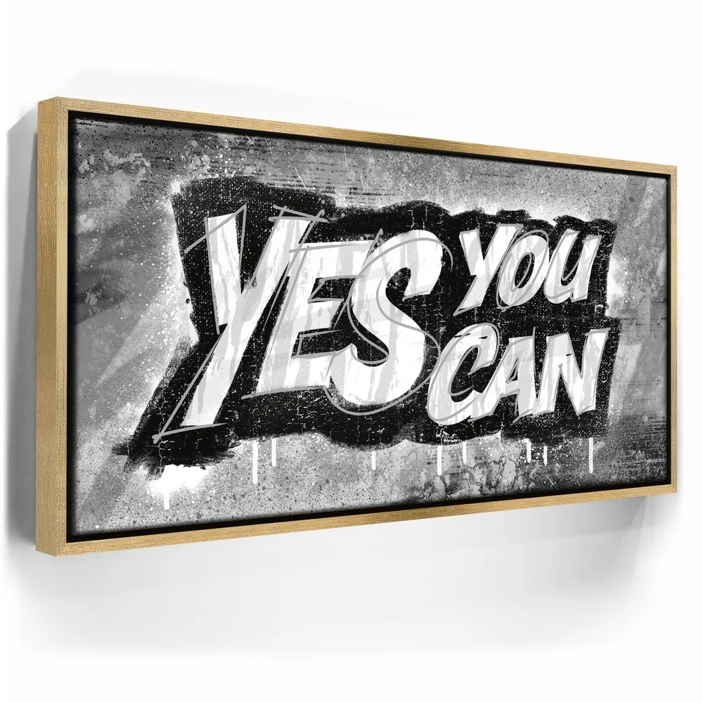 Featured image 7 for Yes You Can, B&W - Graffiti