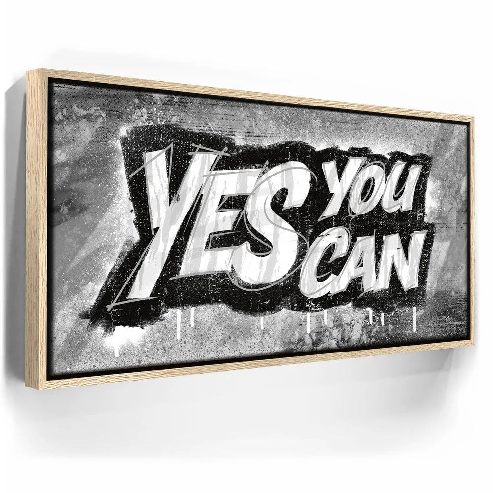 Featured image 9 for Yes You Can, B&W - Graffiti