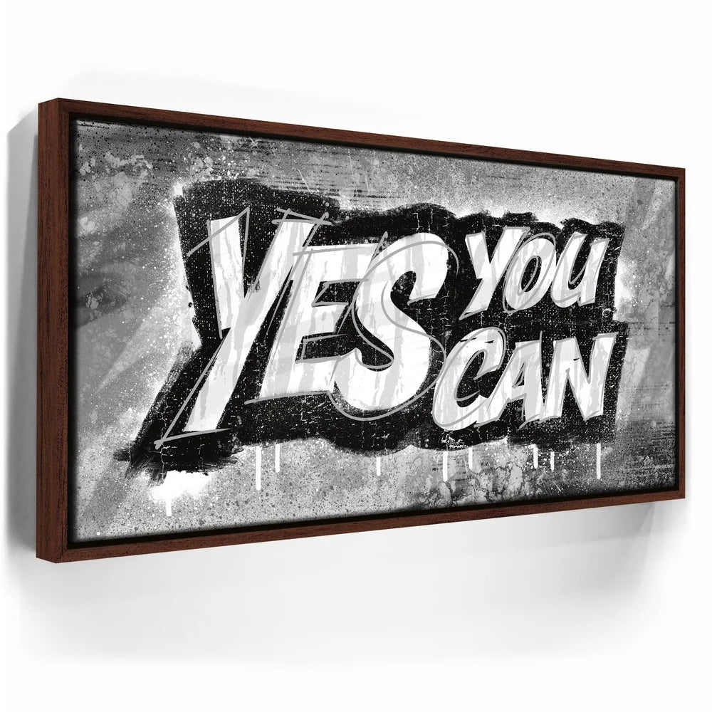 Featured image 10 for Yes You Can, B&W - Graffiti