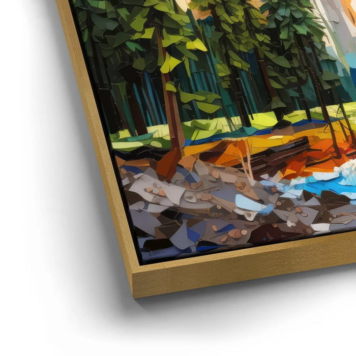 Featured image 12 for Yosemite Falls, Yosemite - Paper Design Style