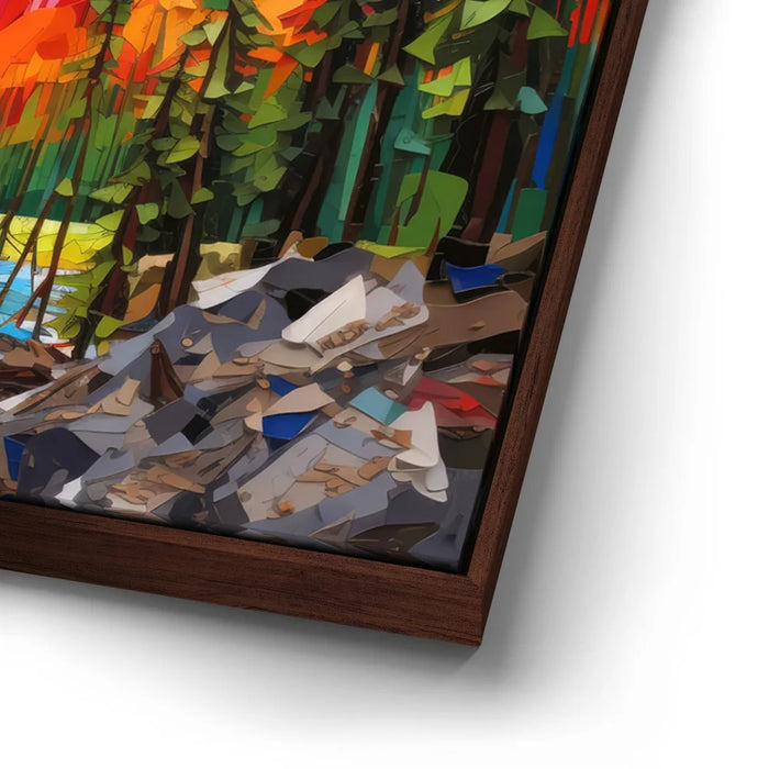 Featured image 14 for Yosemite Falls, Yosemite - Paper Design Style